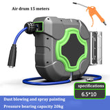Automotive Irrigation Tube Drum Automatic Retractable Reel Dedicated Car Repair Air Hose Collector Pipe