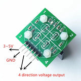 51 Single Chip GM04 Multi-Channel Photosensitive Sensor Solar Light Dual-Axis Tracking Hot Water STM32 Effect