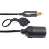 30CM Extend Powerlet Hella Male Plug to Standard Cigarette Lighter Socket Adapter male DIN plug For European motorcycles
