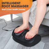 Electric Foot Leg Massager Deep Tissue Shiatsu Kneading Relax Heated Roller Calf Relieve Stress Feet Muscle Pain Relief