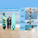 Iatable Stand Up 320cm Paddle 300lbs Capacity Board Water Sports Boating Kayaking Surfing