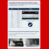Wired to Wireless Carplay Upgrade Module Compatible for Mercedes-Benz Ntg 4.5 System with Harman Becker Navi-Dock Year 2011-2015