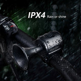 Bike Electronic Loud Horn ABS 120db Safety Electric IPX4 Speaker Alarm Ring Bicycle Handlebar Warning Bell