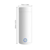 Travel 400ml Stainless Steel Vacuum Insulated Cup Auto Off Electric Kettle Water Boiler Bottle for Tea Coffee
