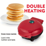 1pc Mini Electric Waffle Maker Nonstick Pancake Maker For Breakfast Pancake, Waffle Household Bread Machine