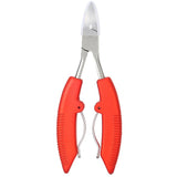 Professional Cuticle Scissors Fingernail Toenail Thick Ingrown Toe Nail Clippers Pliers Pedicure Tool Non-Slip Handle Durable