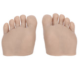 Nail Art Foot Model Professional Tattoo Practice Foot Model Washable Reusable Silicone for Tattoo Salon
