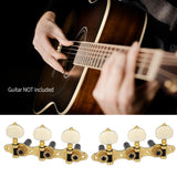 2 Planks Classical Peg Acoustic Guitar Tuners 1:18 Tuning Key Left 3 Right Guitars Knobs Replacement