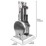 Diesel Model Internal Combustion Engine - Stainless Steel Educational Toy for Physics Class, Lab Teaching Tool for DIY Students