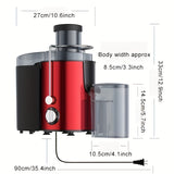 1pc Centrifugal Juicer, Multifunctional Household Electric Fruit Juice Machine, Residue Juice Separation Original Juice Machine