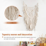 Nordic Bohemian rame Hanging Hand-Wovening Tassel Home Wall Decor Large Tapestry