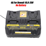 For 10.8-20V Li-ion Battery DCB102 DCB200 DCB140 Rapid 4A Charging Current with USB Port Duel Charger