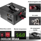 4500PSI Electric High Pressure Barometer Intelligent Automatic Shutdown Air Compressor Pump with Transformer