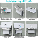 2-In-1 For Stark Gen 3/V3 Router Mount & Power Supply Brackets Holder-Internet Kit Satellite,Stability Wall Holder