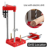 Woodworking Drill Accurate Positioner Portable Jig Tool Hand Carpenter Locator Rust-Proof Hole Drilg