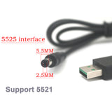 2IN1 30W USB boost power supply cable + 5525 5521 DC Voltmeter Ammeter 5V 9V 12V 15V 19V 20V LED digital Voltage Current METER