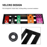 Guitar Effect Pedalboard with Built-in Power Supply, Carry Bag, Pedal Cables & Adhesive Hook and Loop Tape