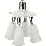 Adapter distributor lamp holder 1, standard LED bulb converter, 4-way medium plug
