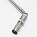 1Set Rod 3.5Mm Adapter FM Radio Antenna Replacement Telescc F Type Male Plug Connector AV Stereo Receiver