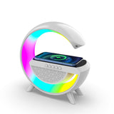 Smart LED RGB Night Light APP Control Atmosphere Lamp Bluetooth Speaker Wireless Charger Children Sleep Bedroom Decor Desk Lamps