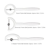 3pcs Tip Exercise Tool 304 Stainless Steel Balls Oral Muscle Strength Tongue Training Tools White