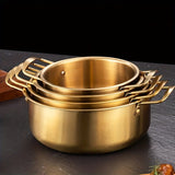 1pc, Ramen Pot, Stainless Steel Korean Style Ramen Cooking Pot With Lid, Instant Noodle Pot