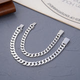 S925 Silver Glossy Men's And Women's Same Simple Style Personalized Bracelet