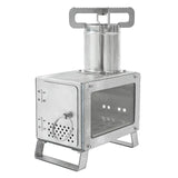 Wood Burning Portable Stainless Steel Stove for Cooking Camping