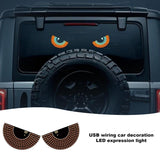 Devil Cars LED Eyes Windshield Car Decoration Window Auto Expression Eye Light Signs For