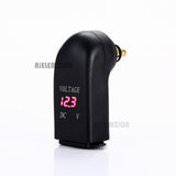 Green Light 4.8A Dual For Hella DIN Socket To USB Adapter for Motorcycle Charger Voltmeter Usb