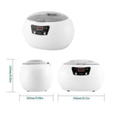 Ultrasonic Cleaner Bath with Timer - For Jewelry Parts, Glasses, Manicure Stones, Cutters, Dental Razor Brush, 304 Stainless Steel, Ultrasound