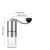 1pc Electric Mini Coffee Grinder Manual Blender Mini Hand-cranked Coffee Bean Grinder Household Small Bean Grinder Portable Freshly Ground Coffee Machine Hand-cranked Bean Grinder Stainless Steel Coffee Grinder Coffee Tools Coffee Accessories