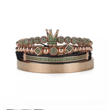 Polygonal Braided Bracelet Roman Lettering Bracelet