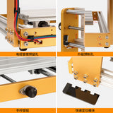 Offe Aluminum Mini CNC Router Engraving 3018 Plus2.0 500W Spindle 5.5W 10W Laser GRBL PCB Milg hine