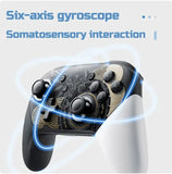Wireless Bluetooth Gamepad Switch Pro Controller Wake Function Joystick 6-Axis Gyro Handle HD Vibration for PC Game Console