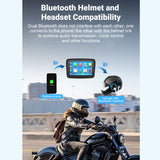 Ip67 Waterproof Portable Navigator 5 Inch Motorcycle Screen Support Dual Bluetooth Wireless Carplay Android Auto