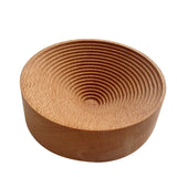 Wooden Spiral Shape Dessert Tray Candle Holder Storage Organizer Home Decoration Accessories