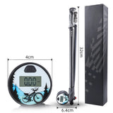 High 300psi Bicycle Cycg 360° Rotatable Hose Aluminum Alloy Pump Built-in Pressure Gauge