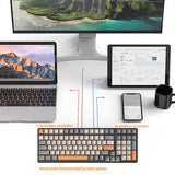 K96 Gaming nical RGB Backlight 100 Key Hotswap Red/Green Switch 2.4G/BT5.0 Wireless Keyboard for PC Computer Gamer