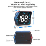 HUD Head Up Display Auto GPS Dual System Projector Plug and Play for Car Glass Security Water temp Alarm Electronic Accessories
