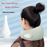 Multifunctional Pillow Electric Neck Massager Travel Outdoor Home Car Relax Massage Hot Compress Cervical Spine Pain Relief