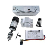 Air Cooled 0.2KW Spindle Motor 200W ER11 52mm Clamp Speed Governor Power Supply DIY CNC hine Kit 24V DC 10000RPM
