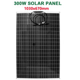 600W/300W Solar Panel Kit - 18V PET Flexible Solar Cell Power Battery Charger for Outdoor Camping, Motorhome, Car, RV, Boat, Yacht.