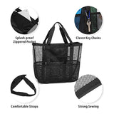 Large Capacity Mesh Beach Tote Bath Food Drink Travel Storage Useful Shoulder Bag 1 PCS