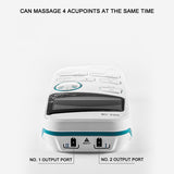 Electronic Acupuncturist Treatment Instrument - Dual Channel Pulse Massager for Pain Relief and Muscle Strength. Comes with 4 Pcs Pads.