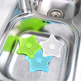 3PCS Silicone Starfish-shaped Sink Drain Filter Bathtub Hair Catcher Stopper Drain Hole Filter Strainer For Bathroom Kitchen Toilet