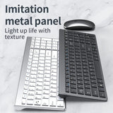 Bluetooth 5.0 & 2.4G Wireless Keyboard and Combo Mini Multimediboard Mouse Set for Laptop PC TV iPad book Android
