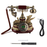 Vintage Retro Telephone Rotary Dial Antique Landline FSK/DTMF Office Home Auto IP