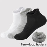 8 Pairs Men Socks Cotton Ankle Socks Sweat Absorbent Deodorant Socks Free Size Sports Running Fitness