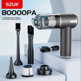80000PA Car Vacuum Cleaner Wireless Portable Cleaning Machine for Car Home Appliance Powerful Handheld Cleaner for Keyboard